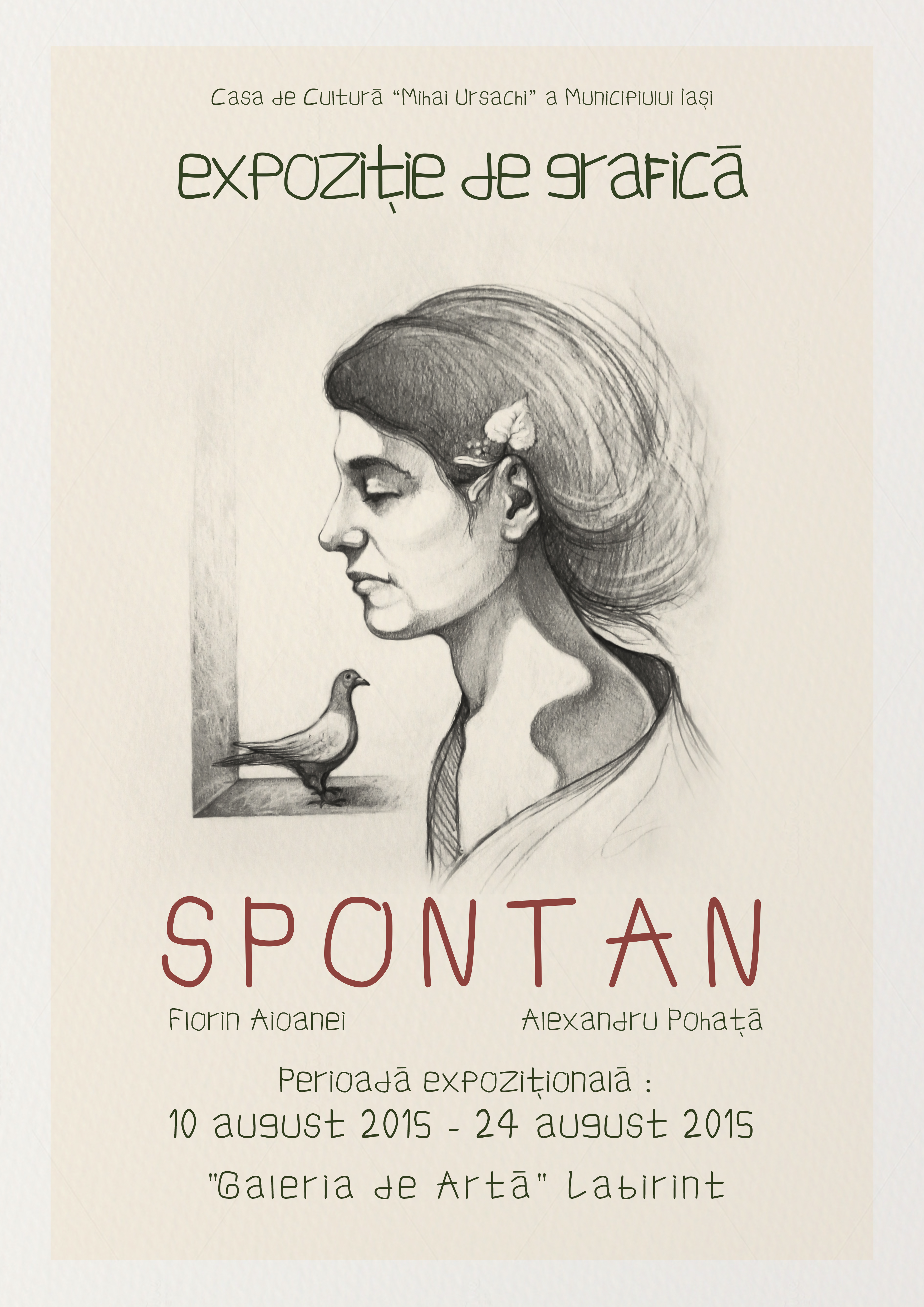 expoziția „Spontan" a graficienilor Florin Aioanei şi Alexandru Pohaţă