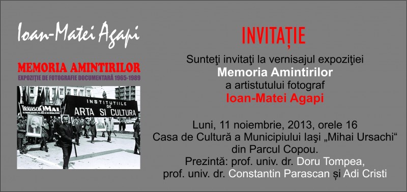 Expoziție de fotografie documentară – Ioan Matei Agapi