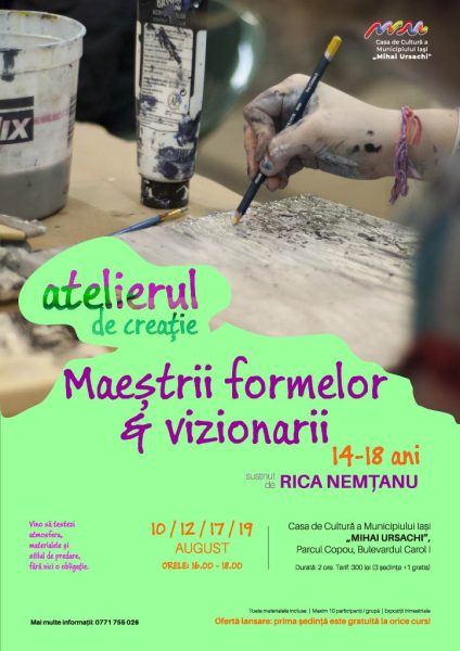 Maeștrii formelor și vizionarii – atelier pictură 14-18 ani Maeștrii formelor și vizionarii – atelier pictură 14-18 ani